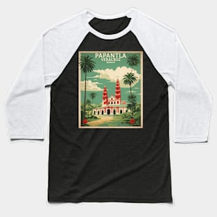 Papantla Veracruz Mexico Vintage Tourism Travel Baseball T-Shirt